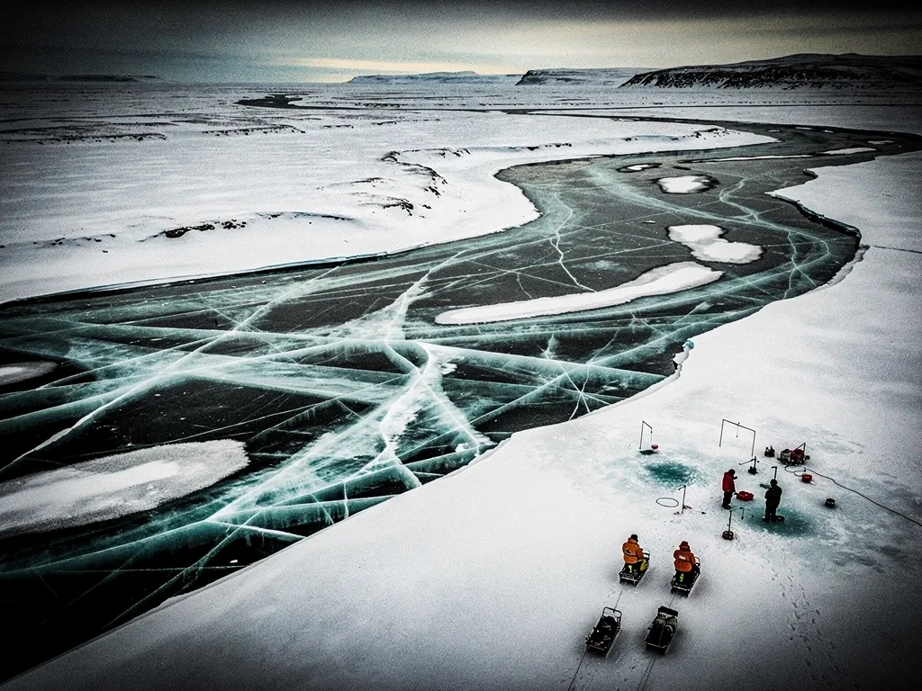 Aerial ice topography