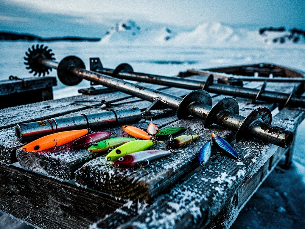 Arctic fishing hardware array