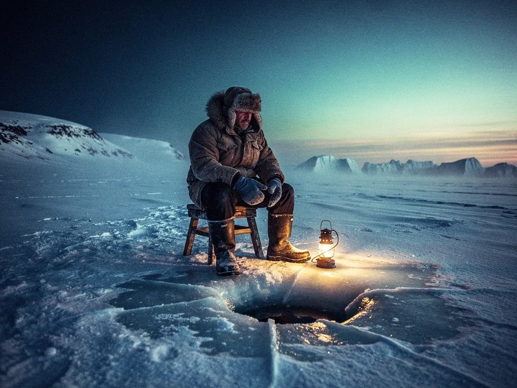 Fishing from under the ice