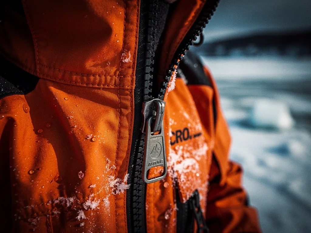 Technical thermal suit details.