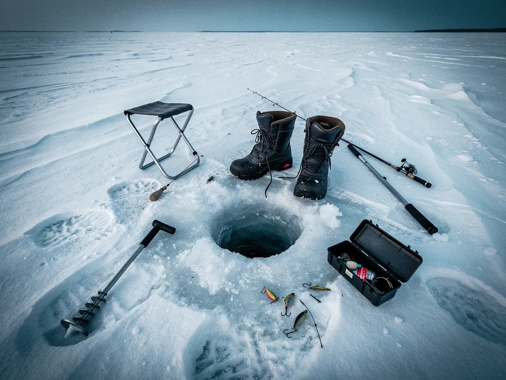 Winter fishing world experience.