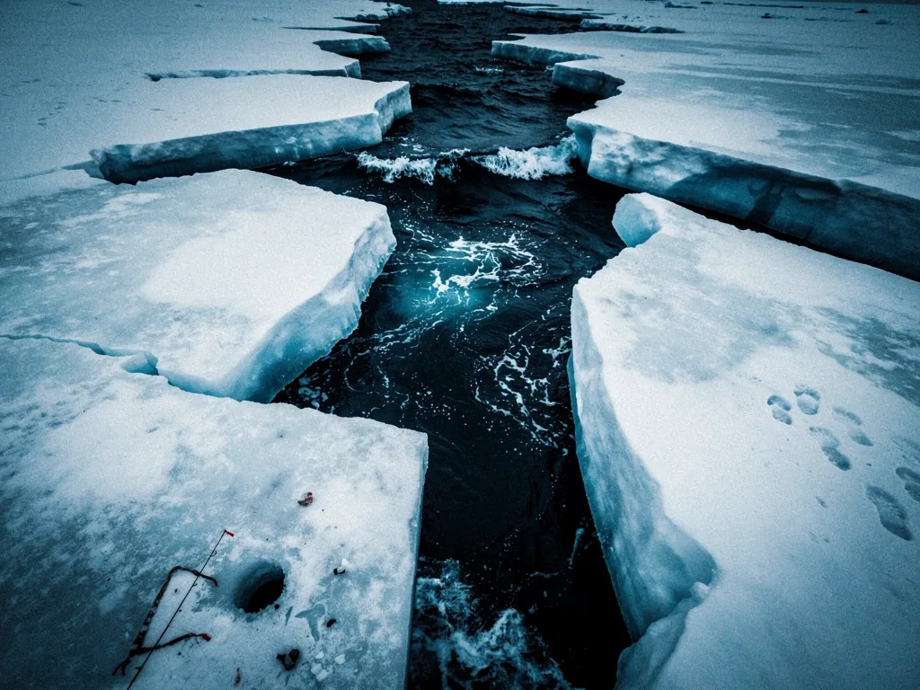 Frozen waters depth