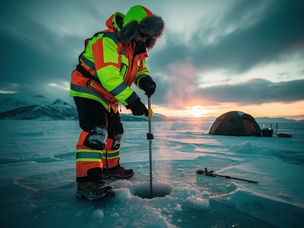 Expedition team on ice