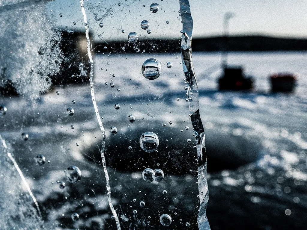 Frozen waters texture