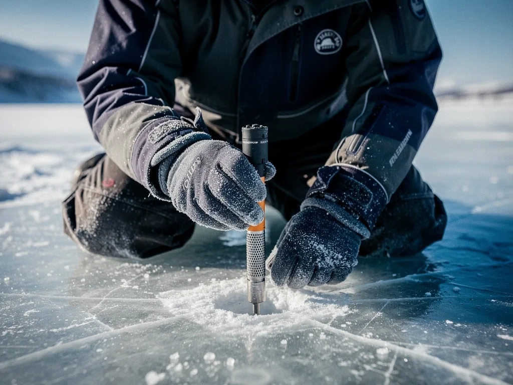 Ice drilling verification